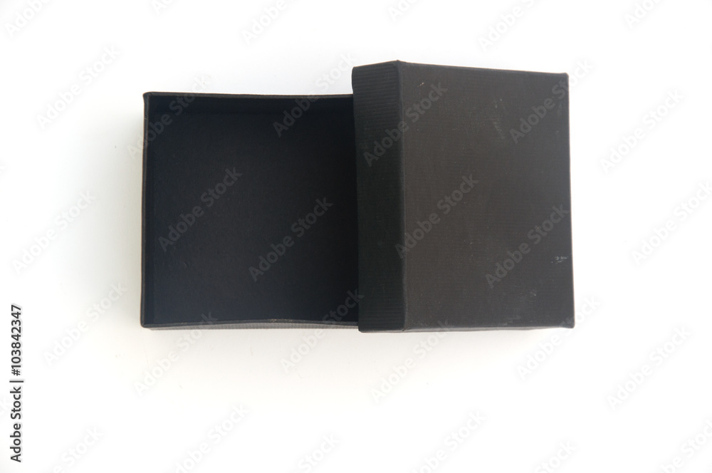 close up of a black box on white background close up of a black box on white background
