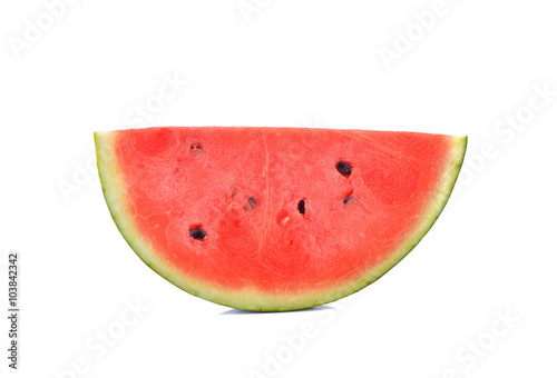 watermelon sliced  on white background