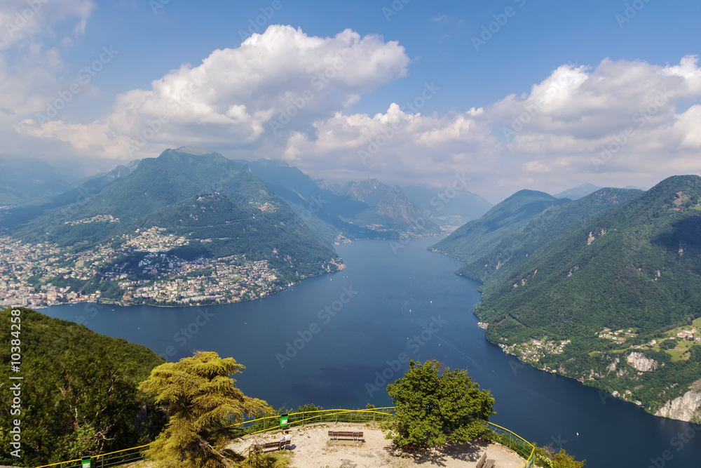 Obraz premium Lake Lugano, Switzerland