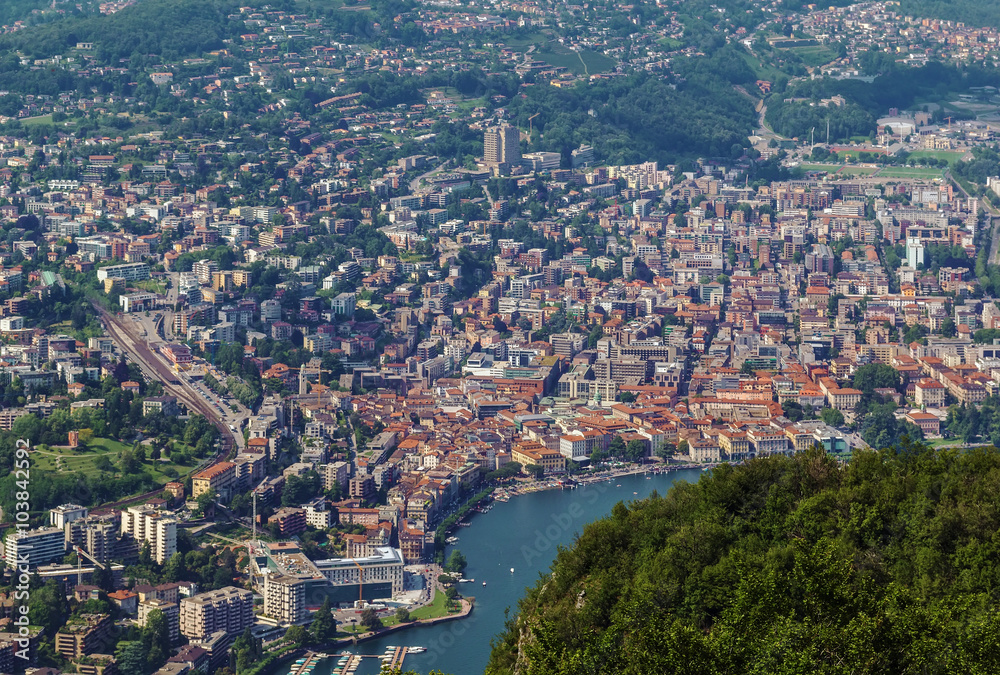 view of Lugano, Switzerland