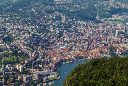 Fototapeta Naklejka Na Ścianę i Meble -  view of Lugano, Switzerland