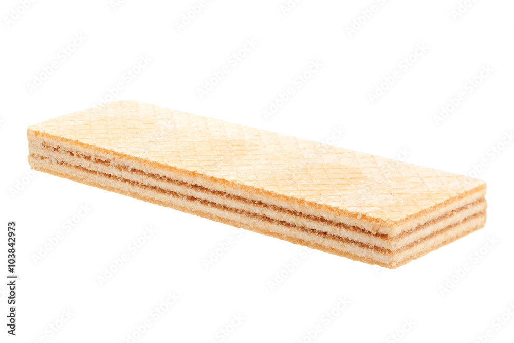 Wafers stick on white Wafers stick on white