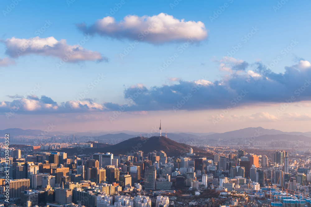 Korea,Seoul City Skyline, The best view of South Korea