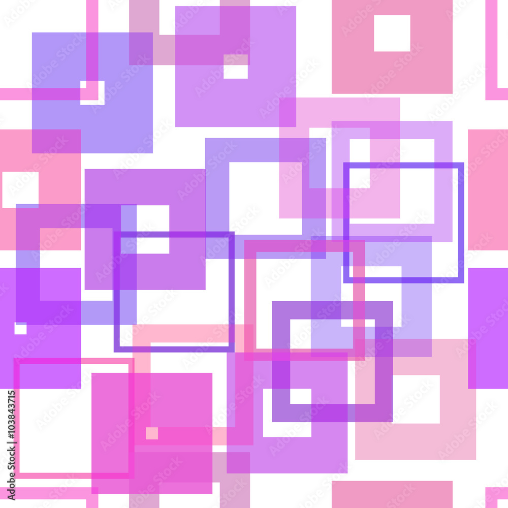 Seamless Background with Abstract Geometric Pattern, Squares. Eps10, Contains Transparencies. Vector Seamless Background with Abstract Geometric Pattern, Squares. Eps10, Contains Transparencies. Vector