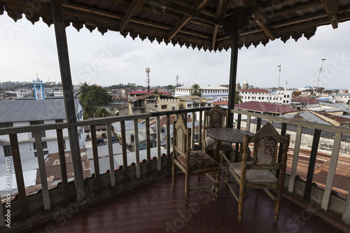 Beautiful view at roofs of Old Town from roof top restaurant, St © Curioso.Photography