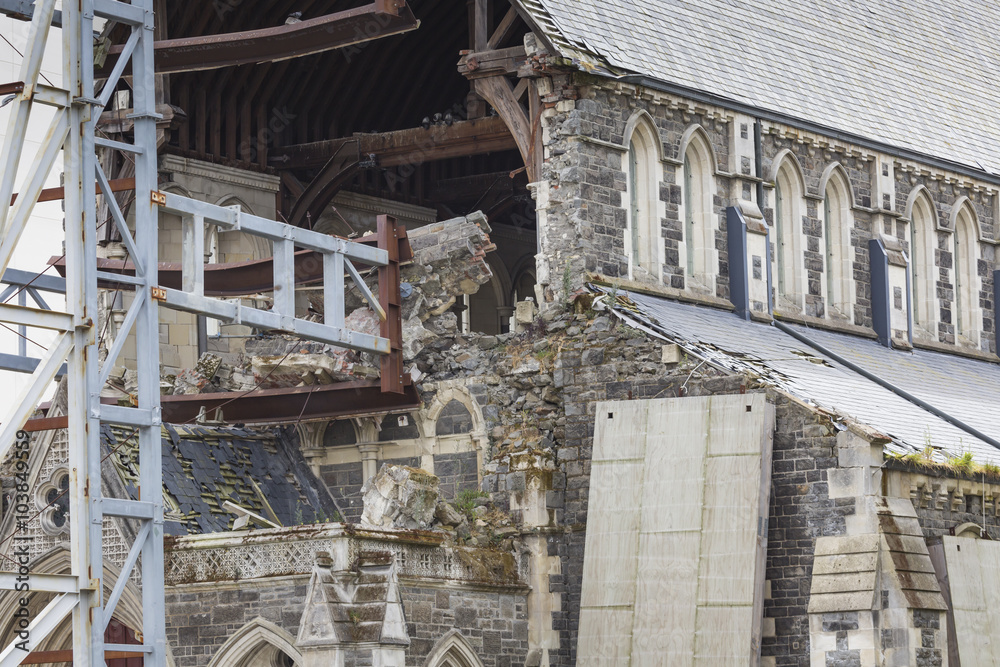 CHRISTCHURCH, NEW ZEALAND, NOVEMBER 08 - The iconic Anglican Cat