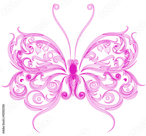 Pink butterfly