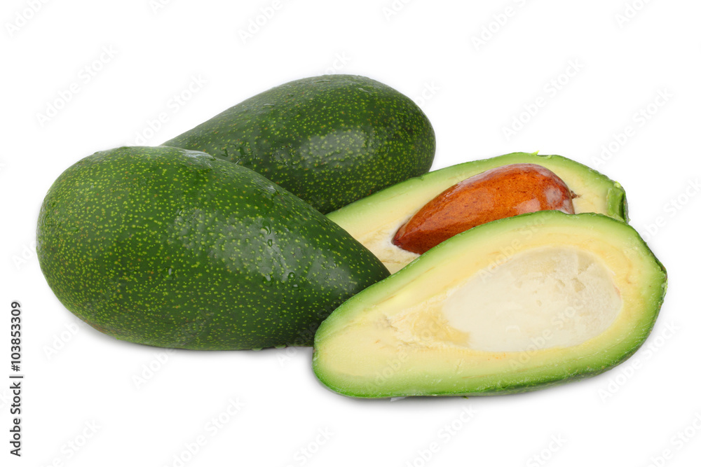 Avocado isolated on white background Avocado isolated on white background