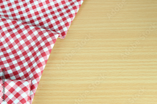 checkered tablecloth red