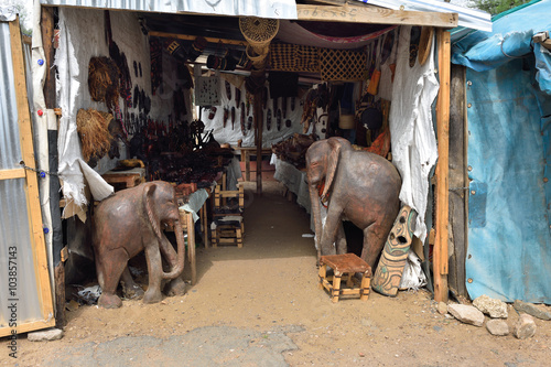 Craft market in Namibia photo