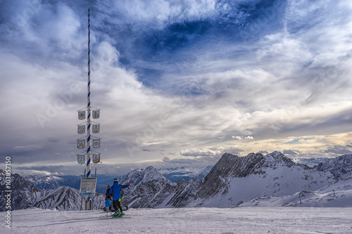 Wintersport auf der Zugspitze