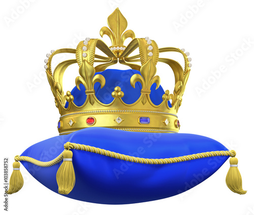 The royal pillow with crown