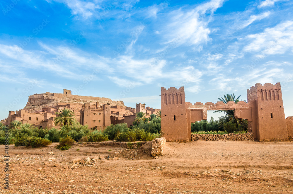 Ait Benhaddou,fortified city, kasbah or ksar in Ouarzazate, Morocco Ait Benhaddou,fortified city, kasbah or ksar in Ouarzazate, Morocco
