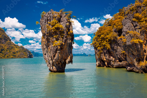 James Bond Island in Phang Nga Bay, Thailand photo