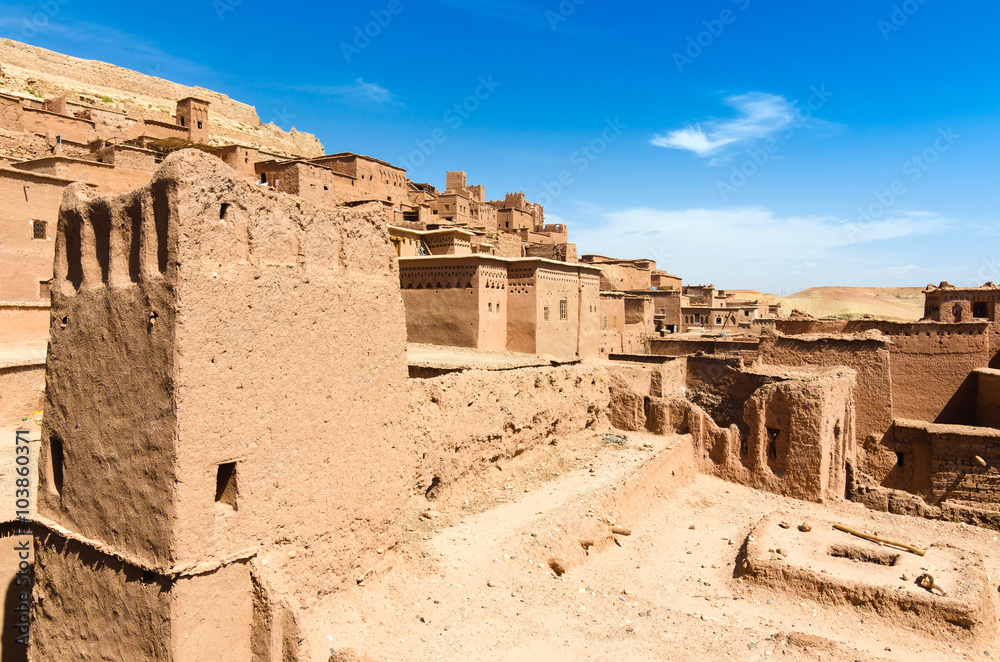 Ait Benhaddou,fortified city, kasbah or ksar in Ouarzazate, Morocco