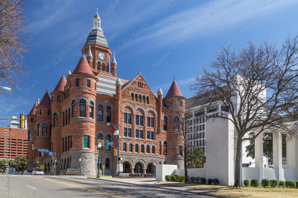 Old Red Museum, formerly Dallas County Courthouse in Dallas,  Texas