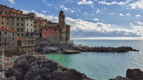 Small town near sea in lerici Liguria photo