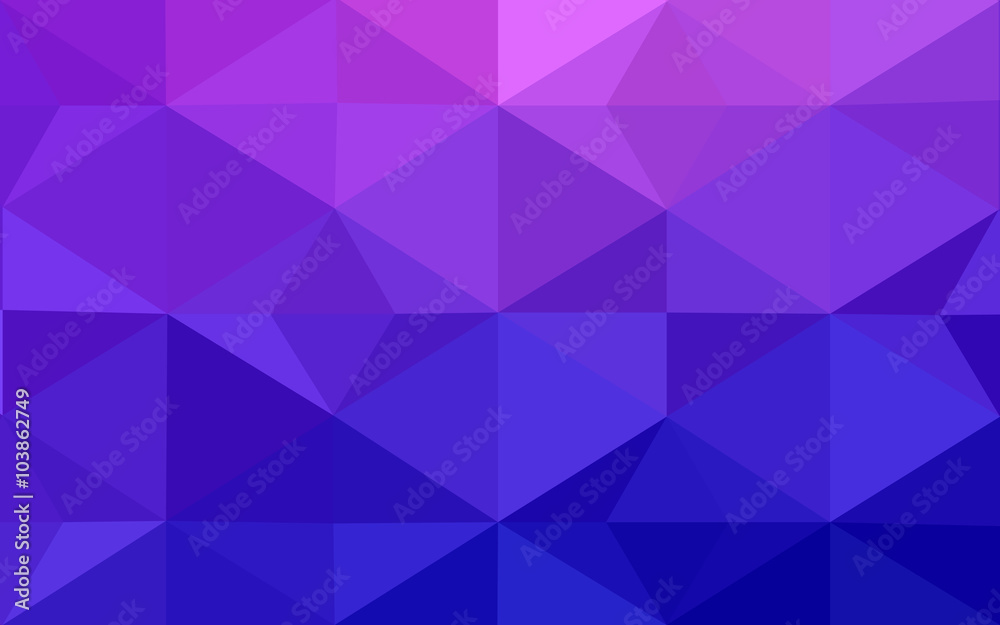 Multicolor pink, blue polygonal design pattern, which consist of triangles and gradient in origami style. Multicolor pink, blue polygonal design pattern, which consist of triangles and gradient in origami style.