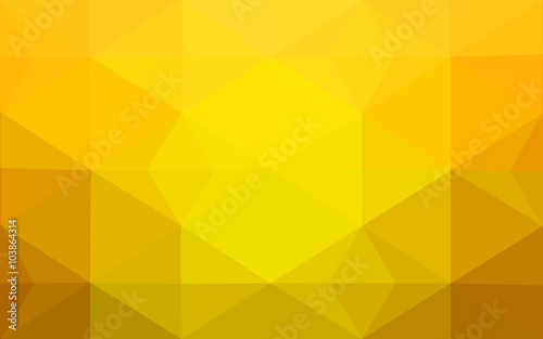 Yellow polygonal design pattern  which consist of triangles and gradient in origami style.