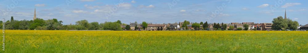  Hemmingford water meadow and the market town of St Ives Cambridgeshire