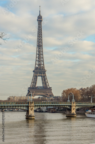 Eiffel Tower (La Tour Eiffel) in Paris, France.