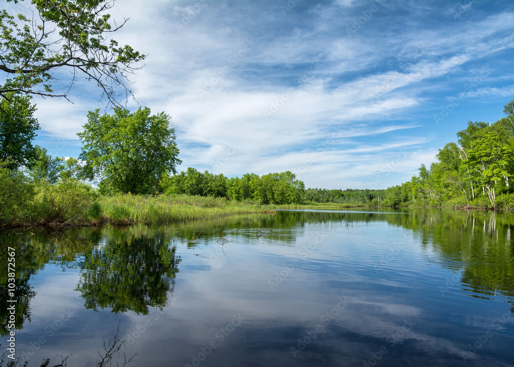 Fototapeta premium West fork of the Chippewa river in northern Wisonsin.