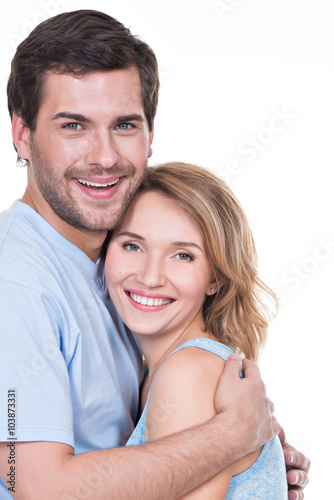 Happy young couple in embrace. © Valua Vitaly