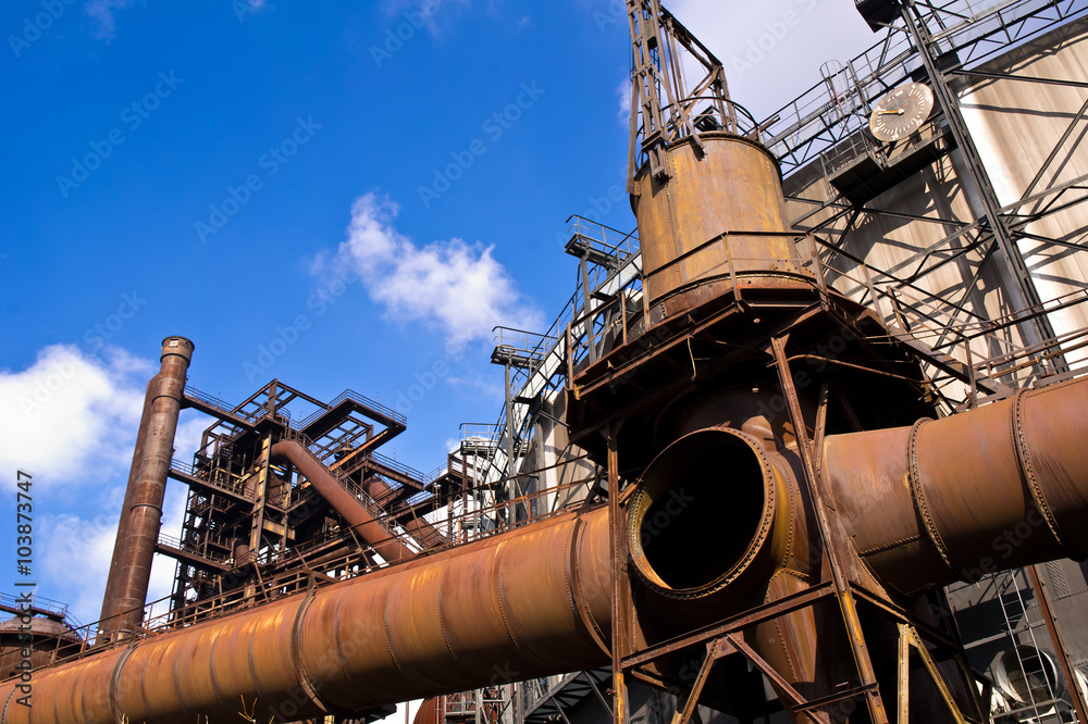 Dolni oblast Vitkovice (The Lower Vitkovice area), Ostrava, Czech Republic - former ironworks, now National Culture Heritage Dolni oblast Vitkovice (The Lower Vitkovice area), Ostrava, Czech Republic - former ironworks, now National Culture Heritage