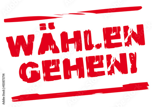 Stempel Wählen gehen
