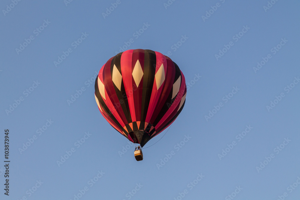 Colorful hot air balloon in the blue sky, festival Colorful hot air balloon in the blue sky, festival