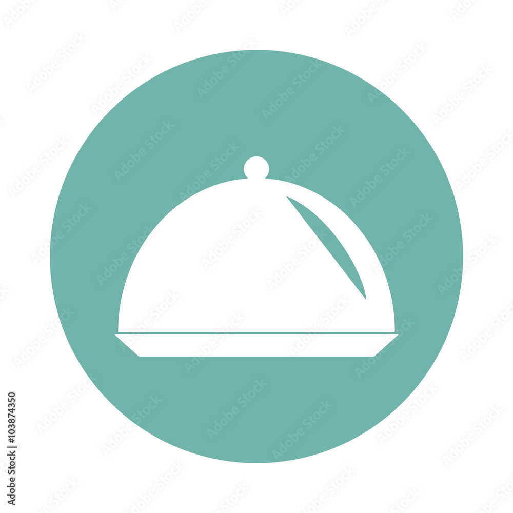 Restaurant cloche icon Restaurant cloche icon