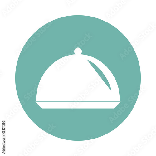 Restaurant cloche icon