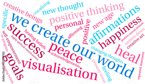 We Create Our World Word Cloud