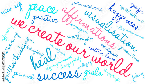 We Create Our World Word Cloud