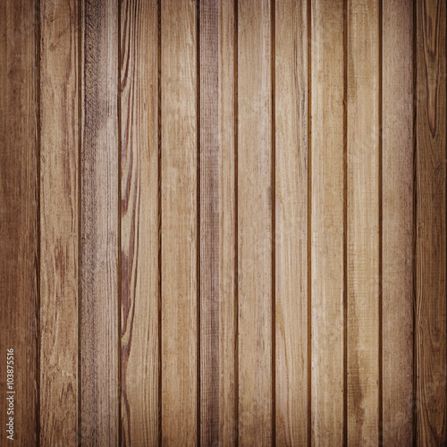 Fototapeta Naklejka Na Ścianę i Meble -  Wood plank brown texture for background
