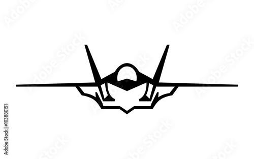 Fighter Jet Vector Icon