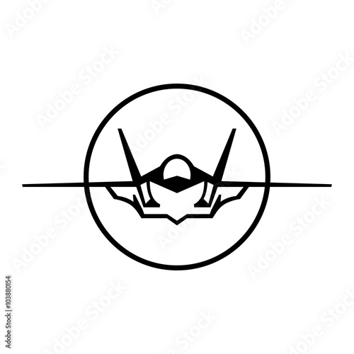 Fighter Jet Vector Icon