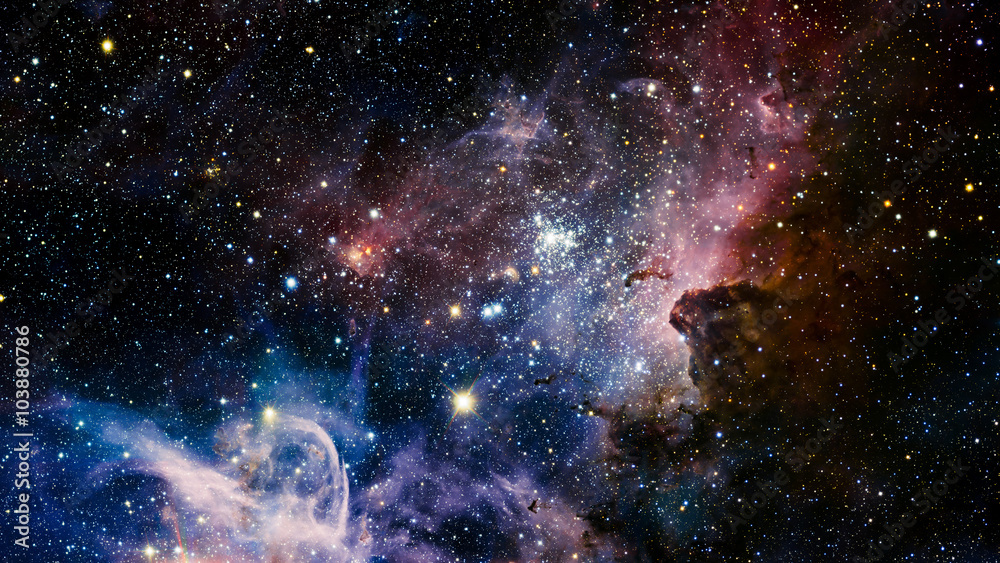 Photographie Stars nebula in space. Elements of this image furnished by NASA  - Acheter-le sur Europosters.fr
