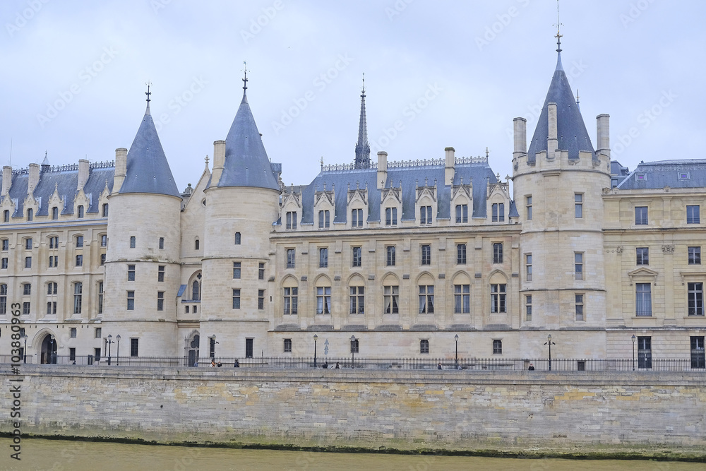 Paris, France, February 9, 2016: river Sena in Paris, France