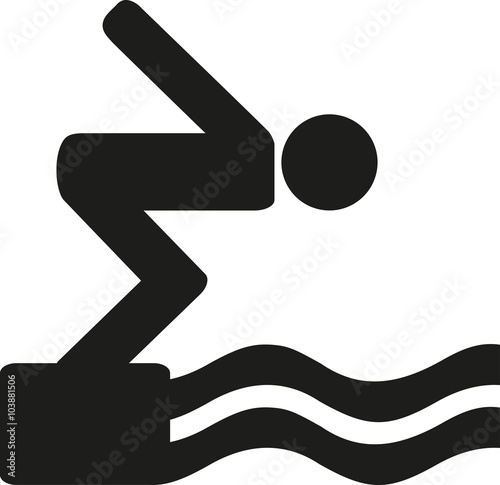 High diving icon