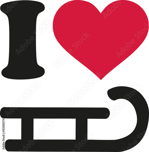 I love sled icon