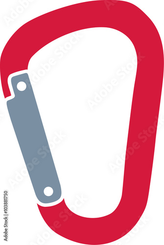 Red carbiner