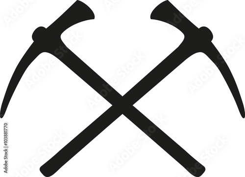 Crossed ice picks