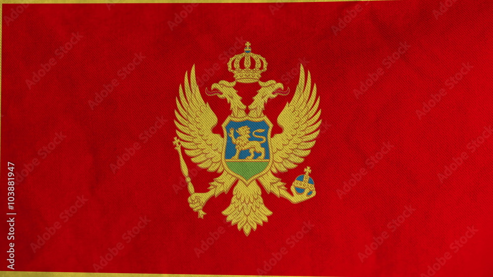 Montenegrin flag waving in the wind (full frame footage in 4K UHD resolution). Montenegrin flag waving in the wind (full frame footage in 4K UHD resolution).