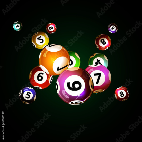 background lottery balls
