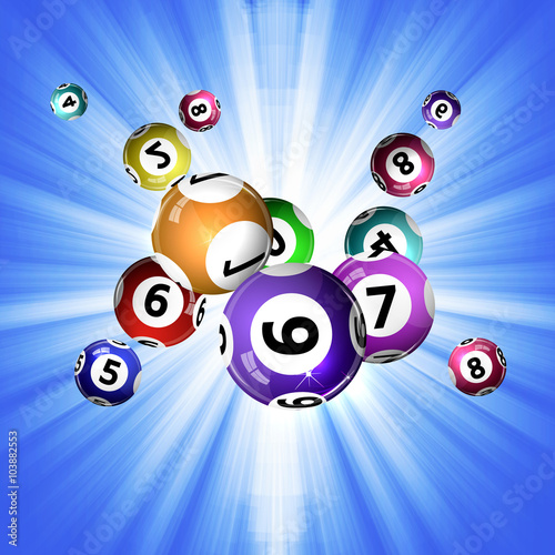 background lottery balls