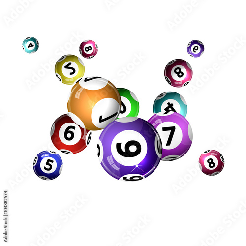background lottery balls