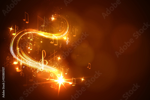 illustration abstract music background
