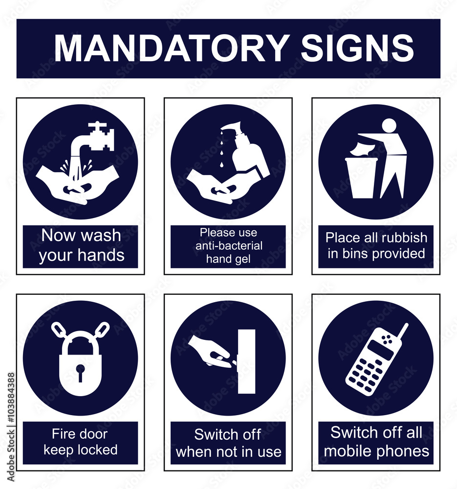 Mandatory Safety signs