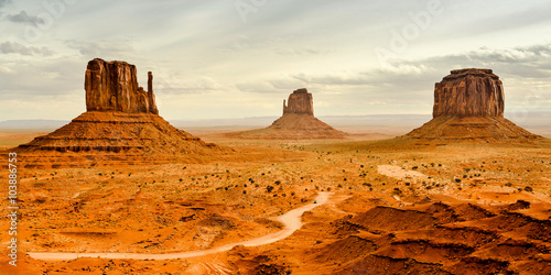 Mittens and Merrick Buttes - Monument Valley, Arizona